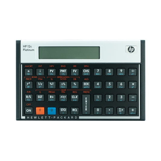 HP 12C Platinum Financial Calculator (Algebraic or RPN)