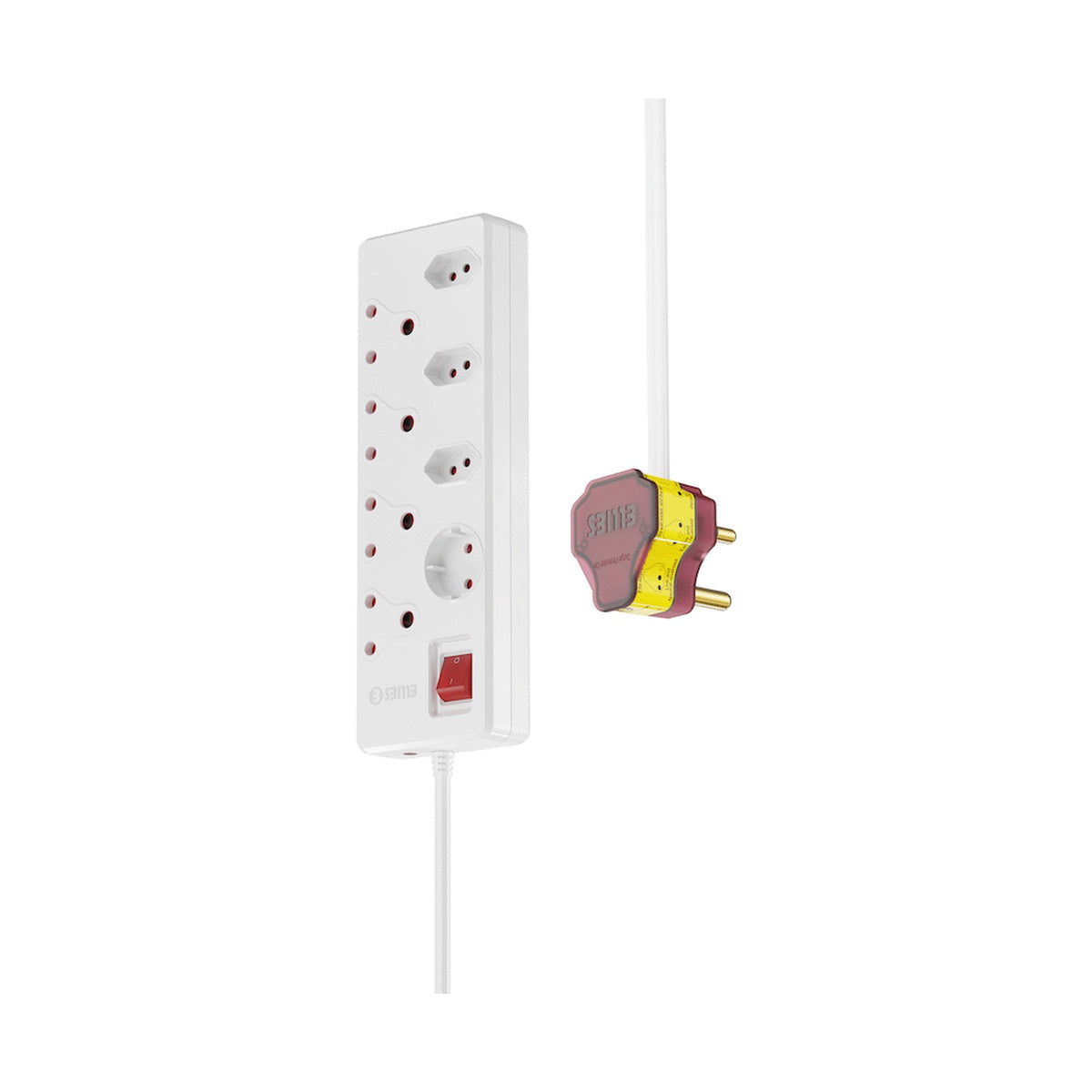Ellies 8-Way High Surge Multiplug 0.5m - WT
