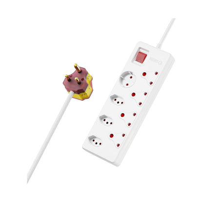 Ellies 8-Way High Surge Multiplug 0.5m - WT