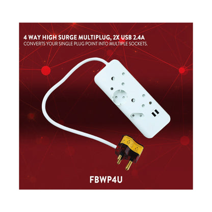 Ellies 4-Way High Surge Multiplug