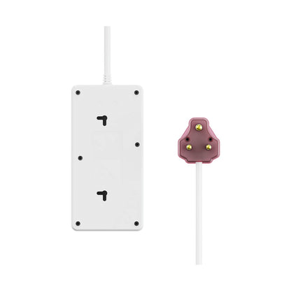 Ellies High Surge 4 Way Multi-plug PD20W Dual USB-C + USB - 0.5M - WT