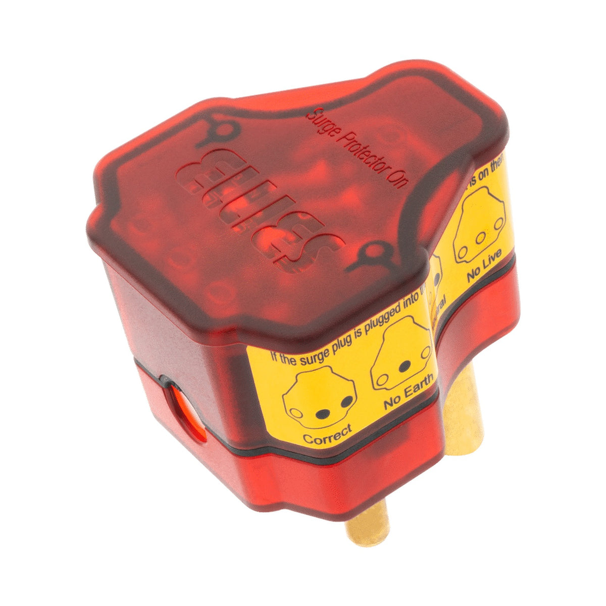 Ellies Re-wireable High Surge Plug Top - RD