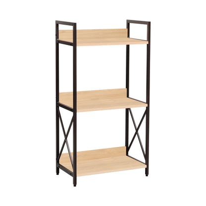 Everfurn Scandanavian Bookcase Medium with Steel Frame