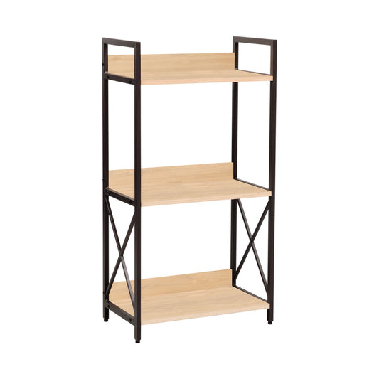 Everfurn Scandanavian Bookcase Medium with Steel Frame