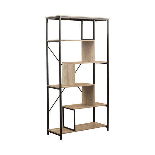 Everfurn Vector Large Bookshelf with Steel Frame