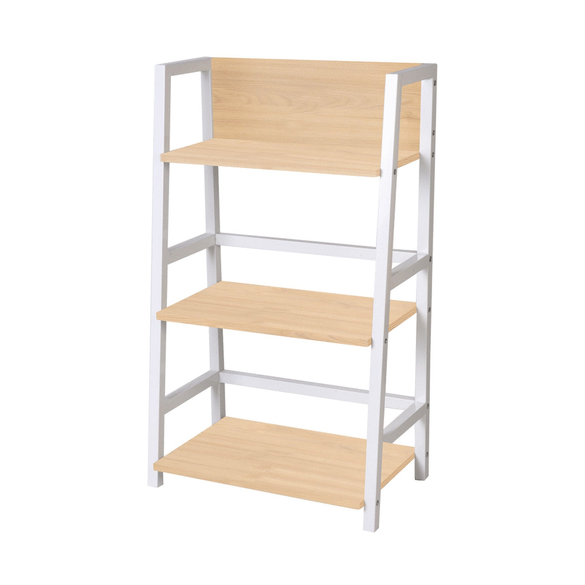 Everfurn Orchid Bookshelf with Powder-Coated Steel Frame