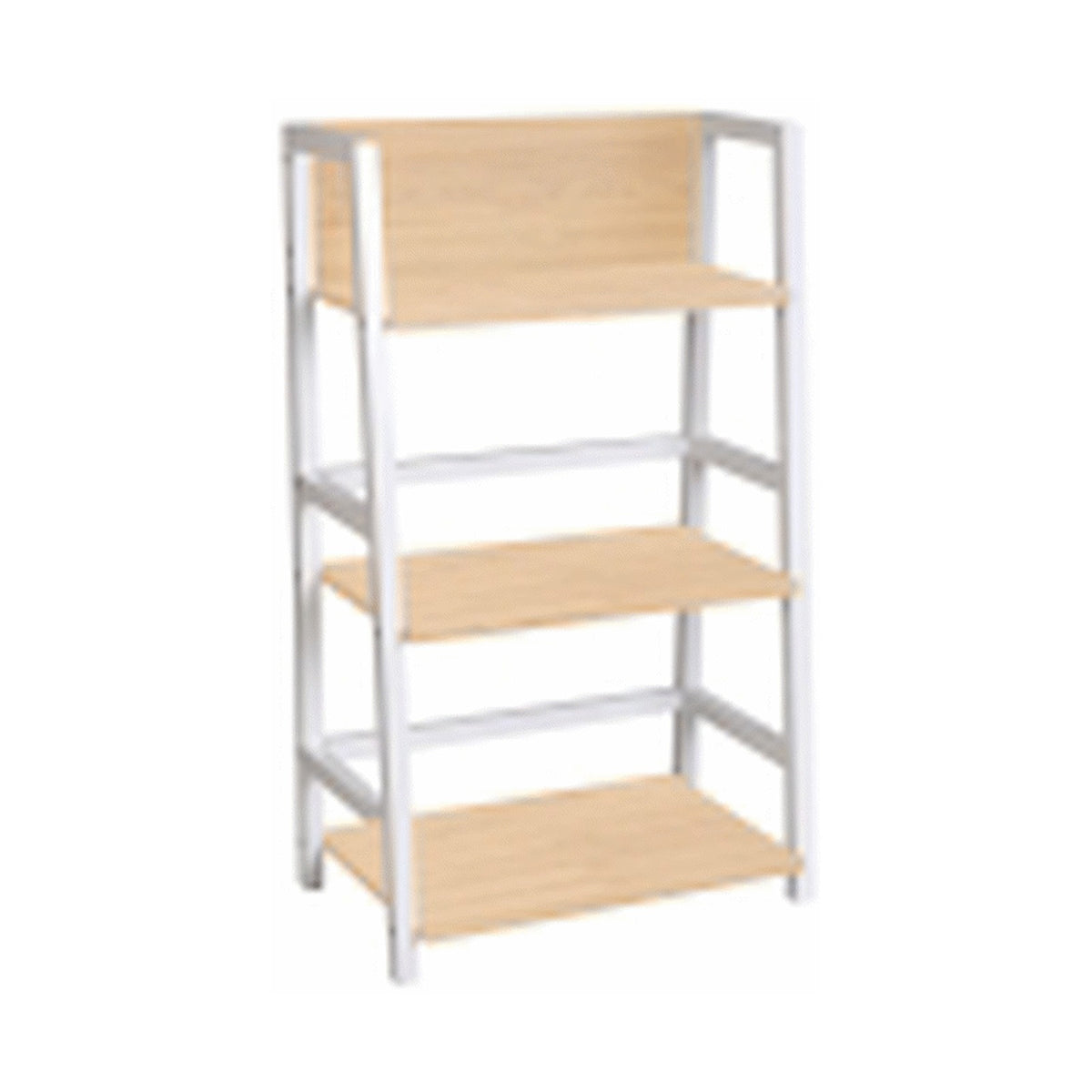 Everfurn Orchid Bookshelf with Powder-Coated Steel Frame