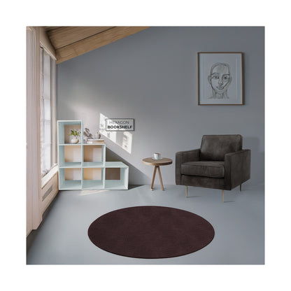 Everfurn Hexagon Bookshelf, High Pressure Laminate