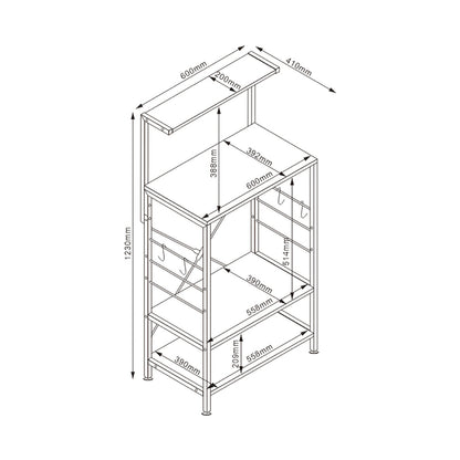 Everfurn Boston Kitchen Unit/Rack