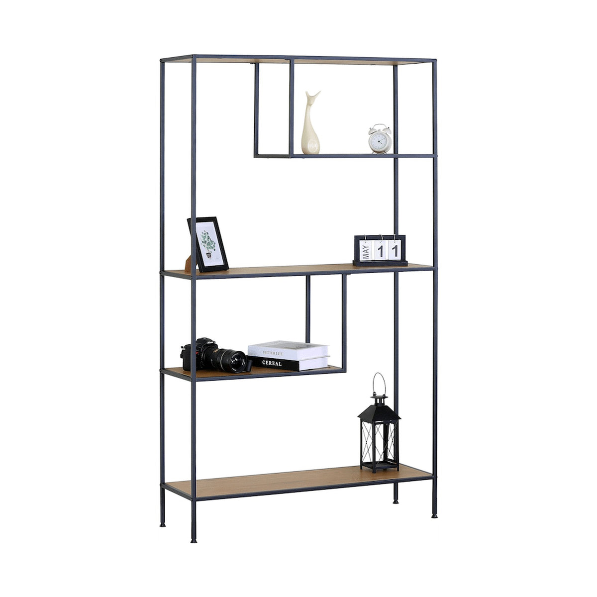 Everfurn Felix Bookshelf - Oak
