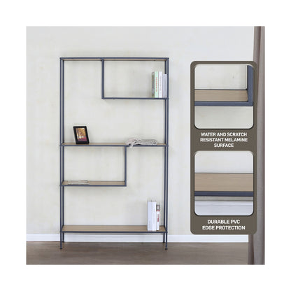 Everfurn Felix Bookshelf - Oak