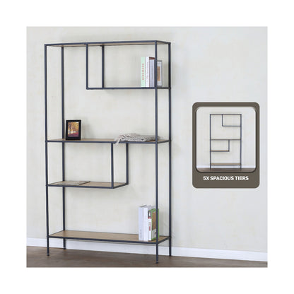 Everfurn Felix Bookshelf - Oak