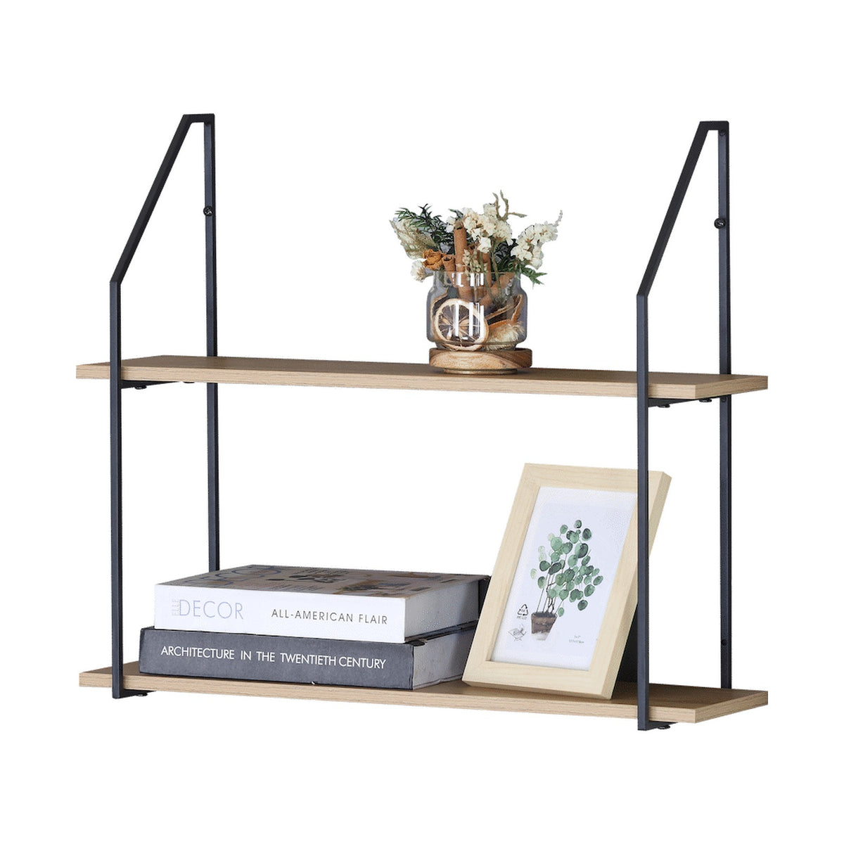 Everfurn Metro 2 Tier Wall Shelf