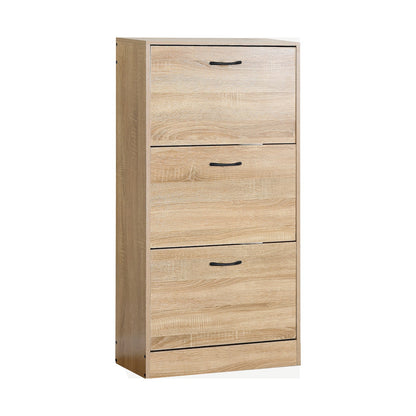 Everfurn Tamar Shoe Cabinet - Small - Oak