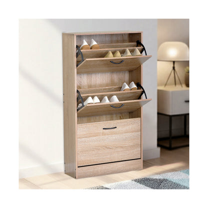 Everfurn Tamar Shoe Cabinet - Small - Oak