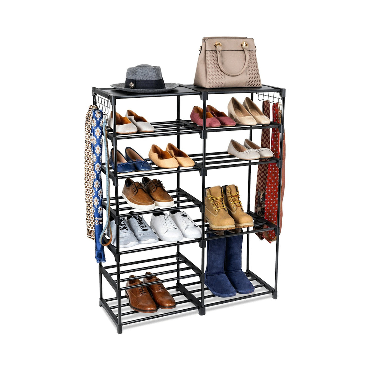 Everfurn Myra Show Rack - Black