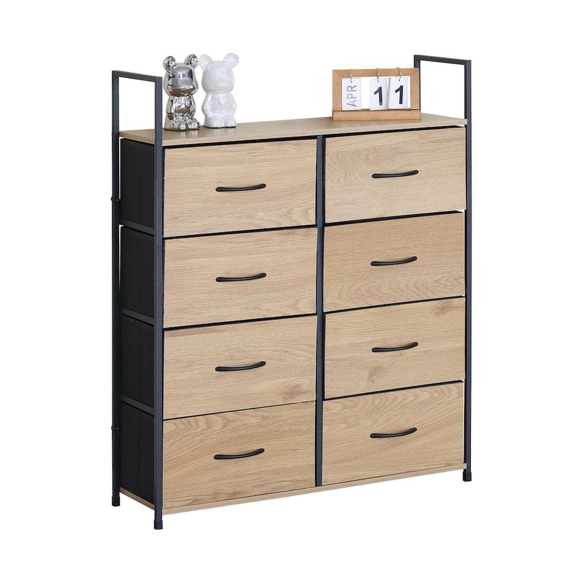 Everfurn Zira Wardrobe Large - Oak