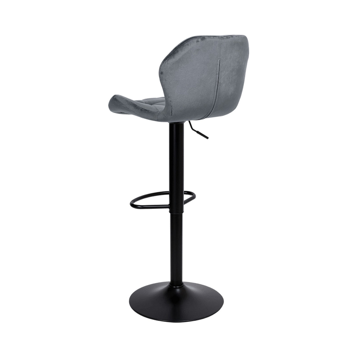 Everfurn Tira Barstool - Grey Velvet (2 Pack)