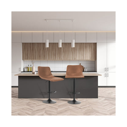 Everfurn Pinda Barstool Light Brown - 2 Pack