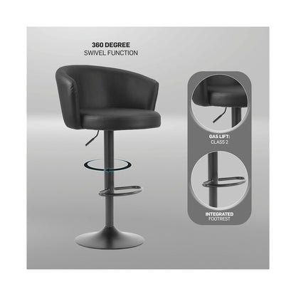 Everfurn Titan Barstool Black - 2 Pack