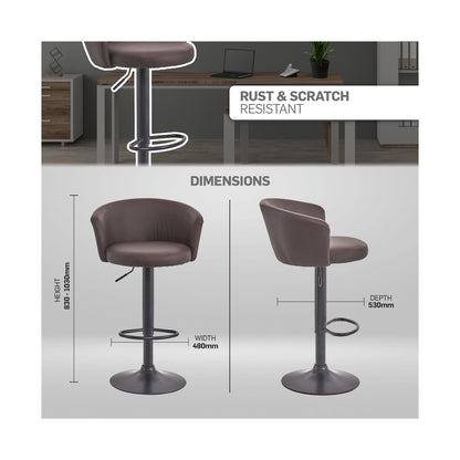 Everfurn Titan Barstool - Brown