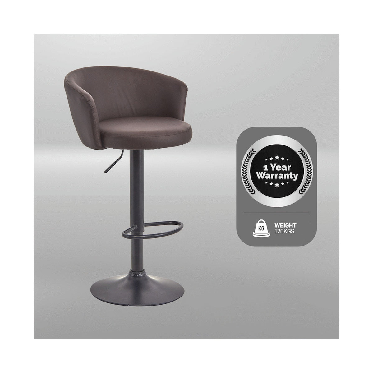 Everfurn Titan Barstool - Brown