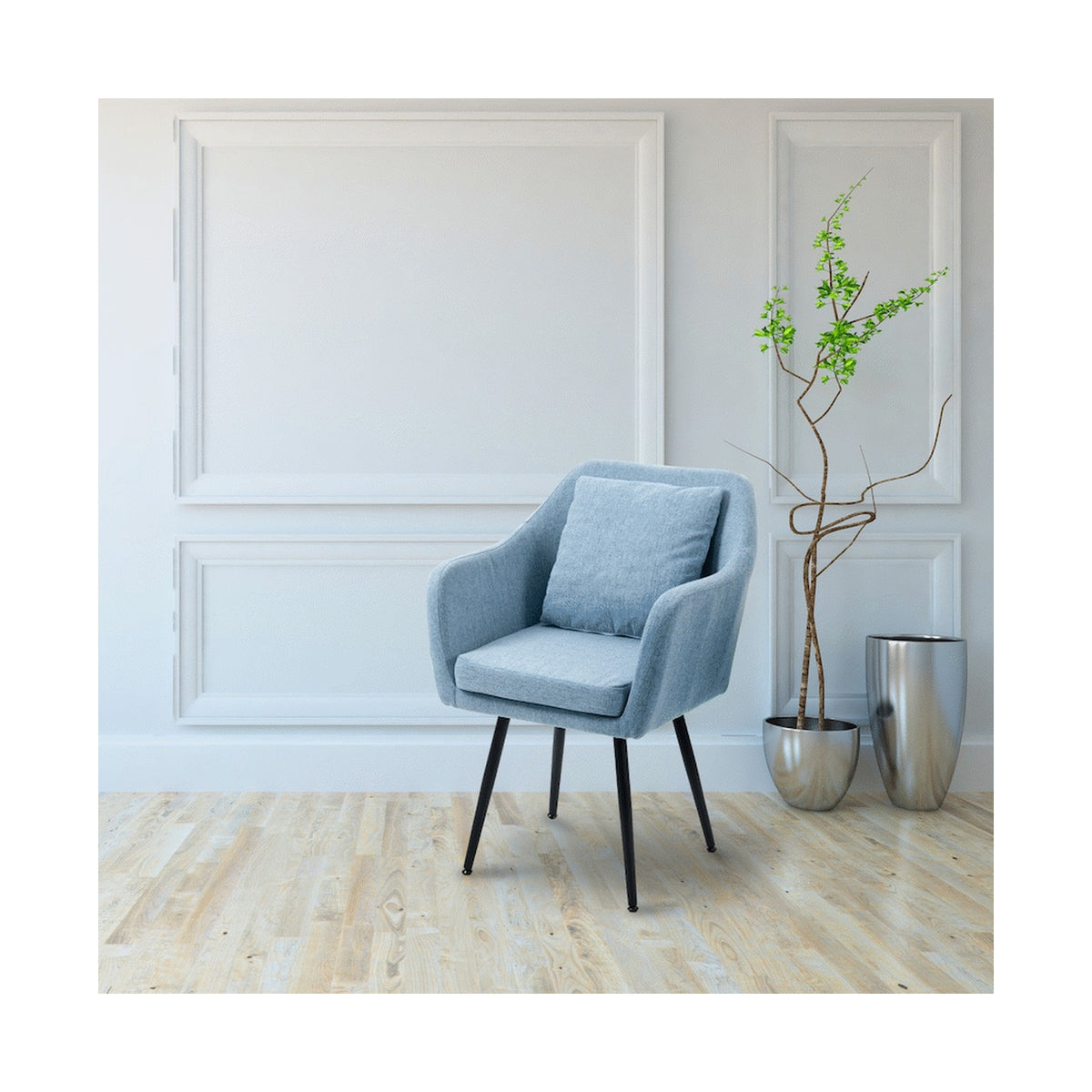 Everfurn Ocean Casual Chair with Pillow - 2 Pack