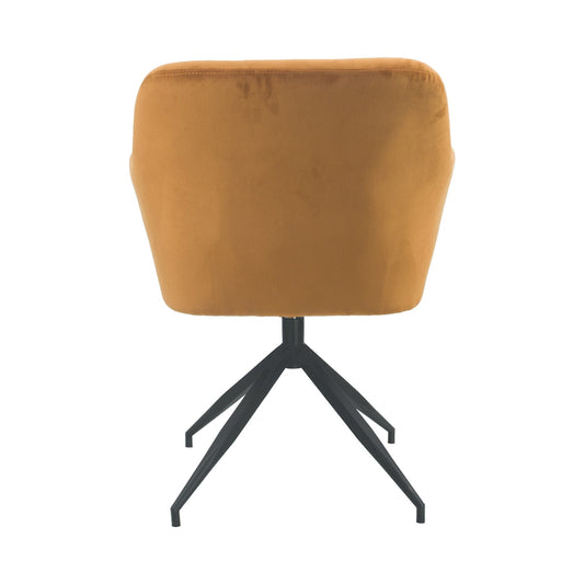 Everfurn Plush Swivel Casual Chair Burnt Orange - Single