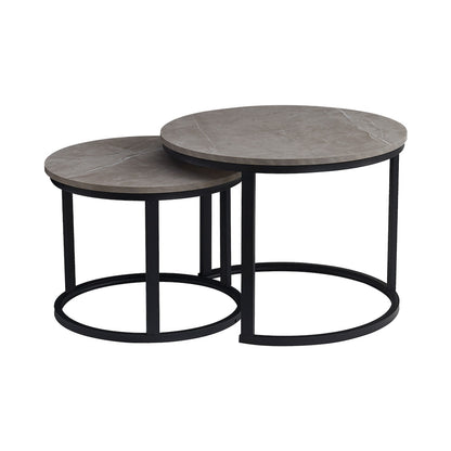 Everfurn Nile Nesting Coffee Table - Ash Grey (2 Piece)