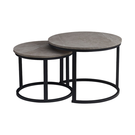 Everfurn Nile Nesting Coffee Table - Ash Grey (2 Piece)