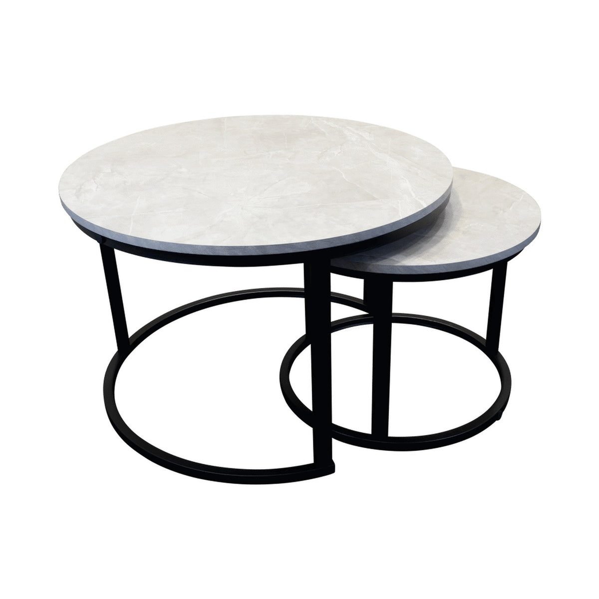 Everfurn Nile Nesting Coffee Table - Ash Grey (2 Piece)