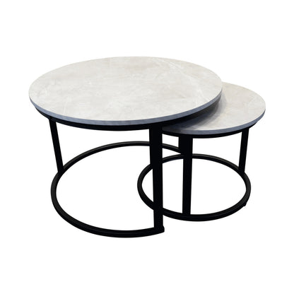 Everfurn Nile Nesting Coffee Table - Ash Grey (2 Piece)