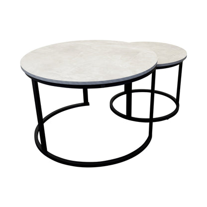 Everfurn Nile Nesting Coffee Table - Ash Grey (2 Piece)