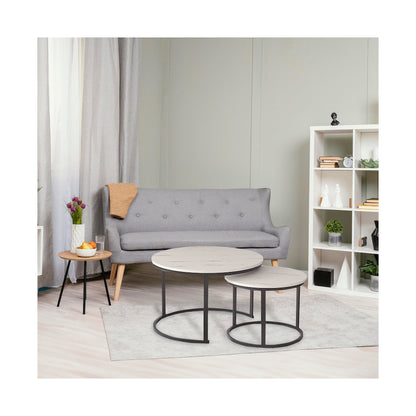 Everfurn Indus Nesting Coffee Table - White (2 Piece)