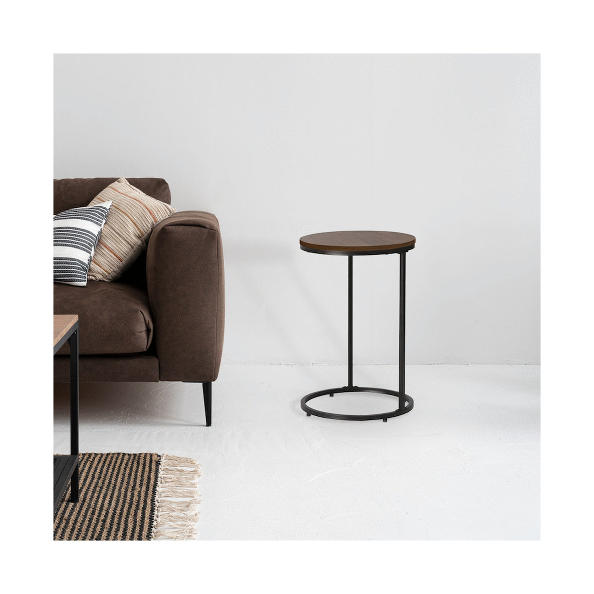 Everfurn Nordic Side Table Mahogany