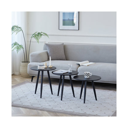 Everfurn Wooden Finish 3 - Piece Monaco Coffee Table