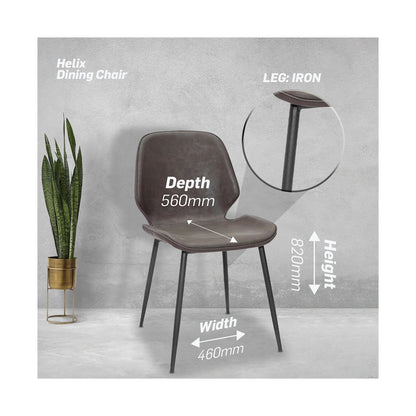 Everfurn Helix Dining Chair - Single