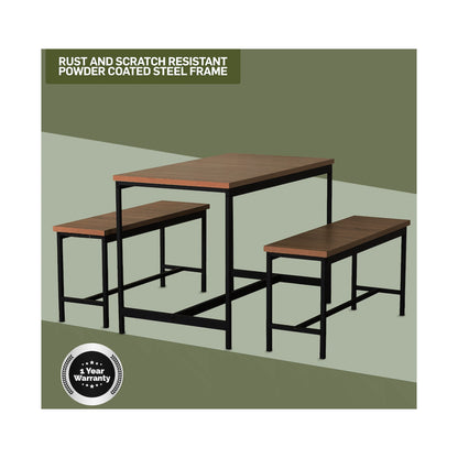 Everfurn Gwen Dining Set - Mahogany