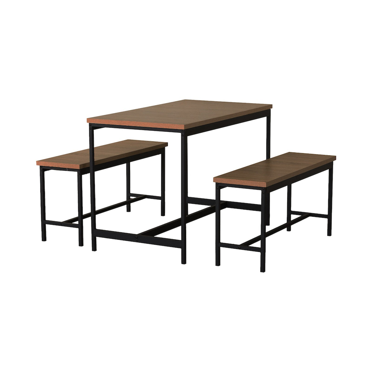 Everfurn Gwen Dining Set - Mahogany