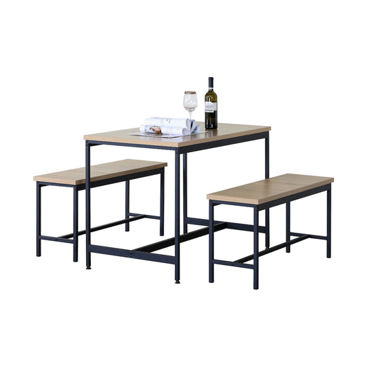 Everfurn Gwen Dining Set - Oak
