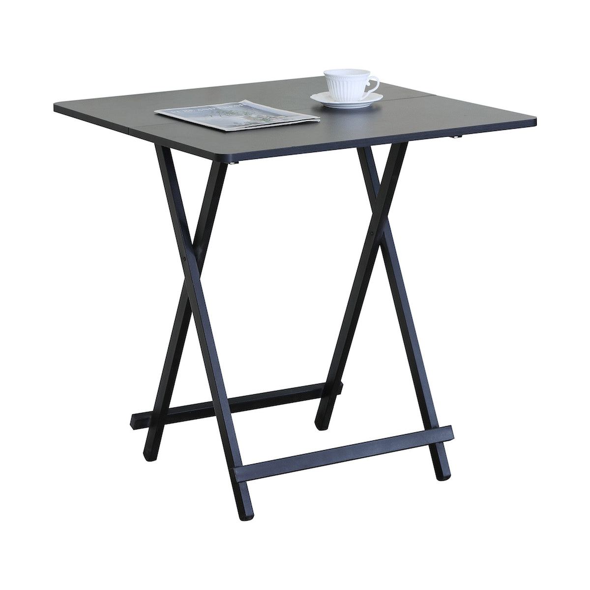Everfurn Nyla Folding Dining Table - Black