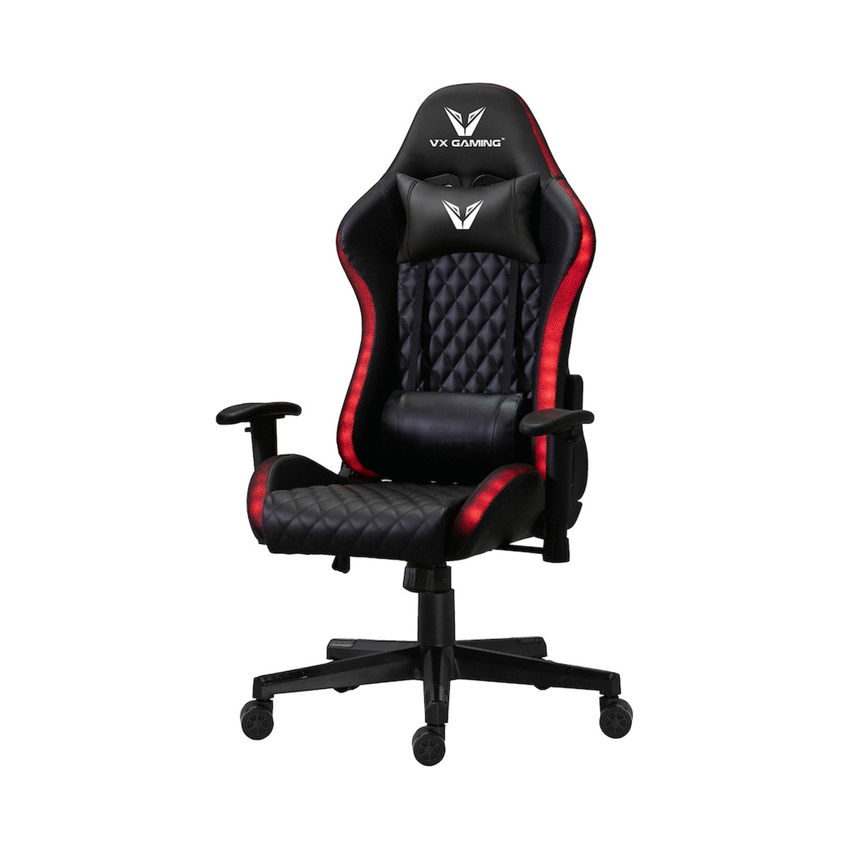 VX Gaming Lumas High-Back Gaming Chair with RGB Lights