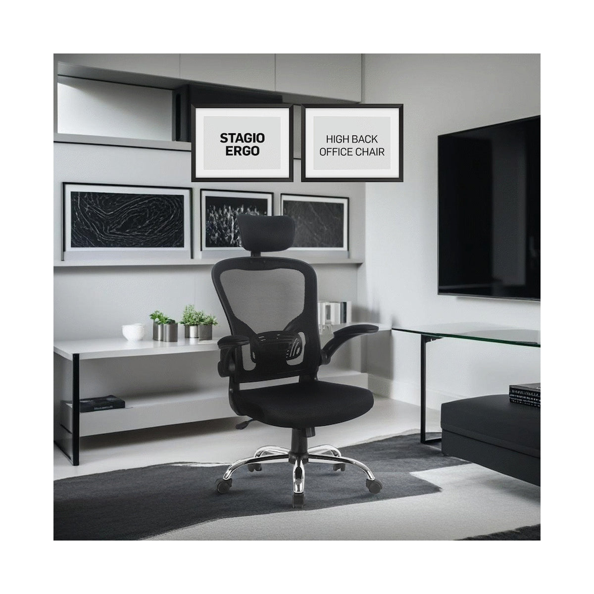 Everfurn Stagio Ergo High Back Office Chair