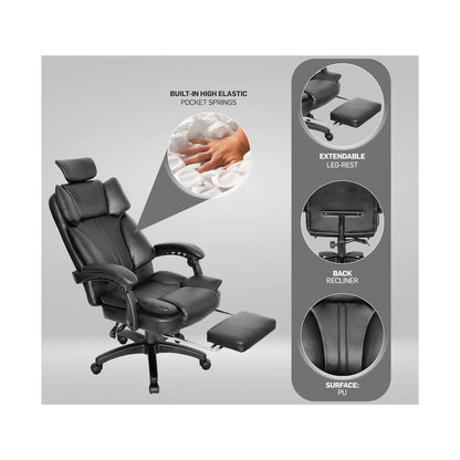 Emperor High Back Chair - Black
