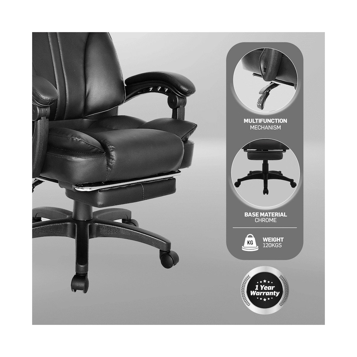 Emperor High Back Chair - Black