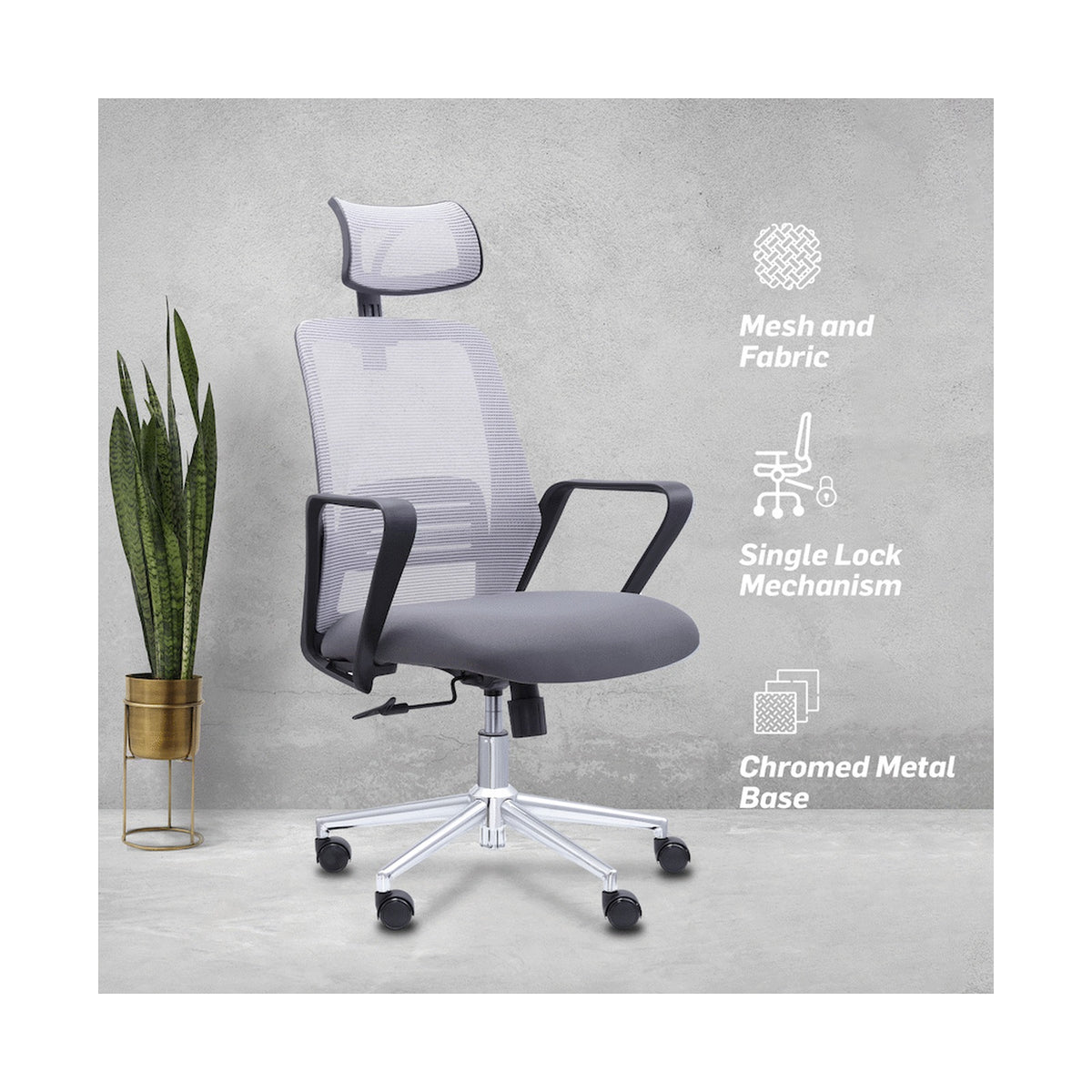 Everfurn Voyeur Ergo High Back