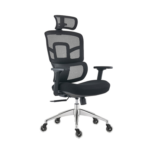 Everfurn Premium Graphite Ergo High Back Chair - Black