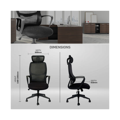 Everfurn Craft High Back Office Chair