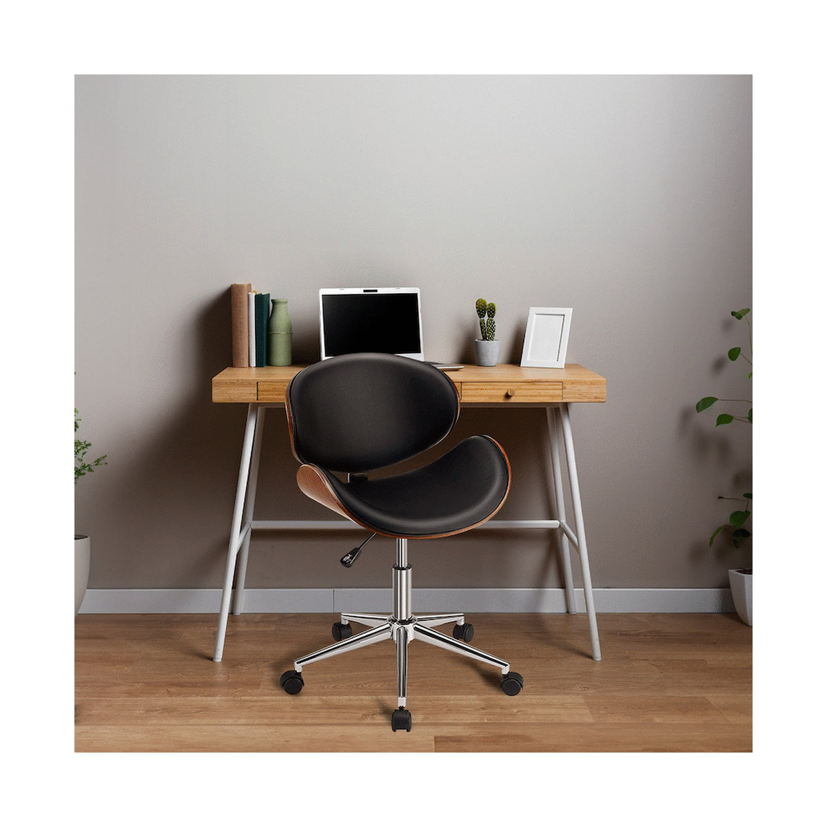 Amos Mid Back Office Chair - Black