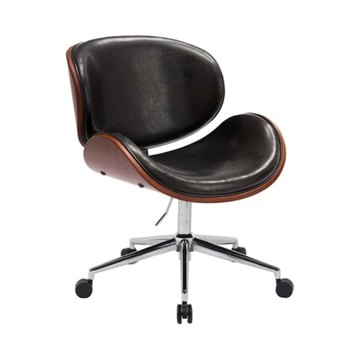 Amos Mid Back Office Chair - Black
